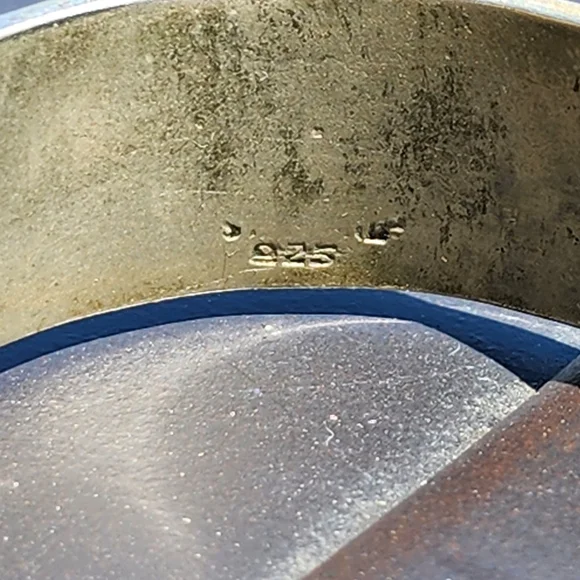 Vintage old sterling silver Native American Mexican? cuff bracelet ename… - Picture 4 of 8